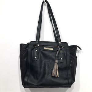 Rosetti LARISSA Black Vegan Leather Sparkle Side Tote Shoulder Bag